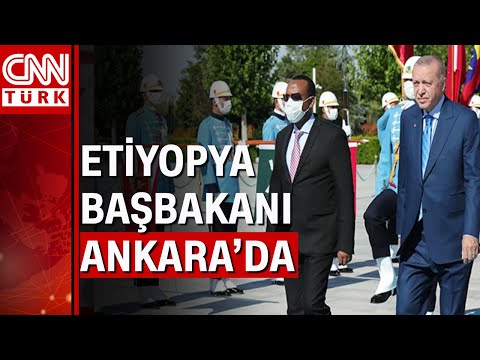 Cumhurbaşkanı Erdoğan, Etiyopya Başbakanı Ahmed'e resmi törenle karşıladı