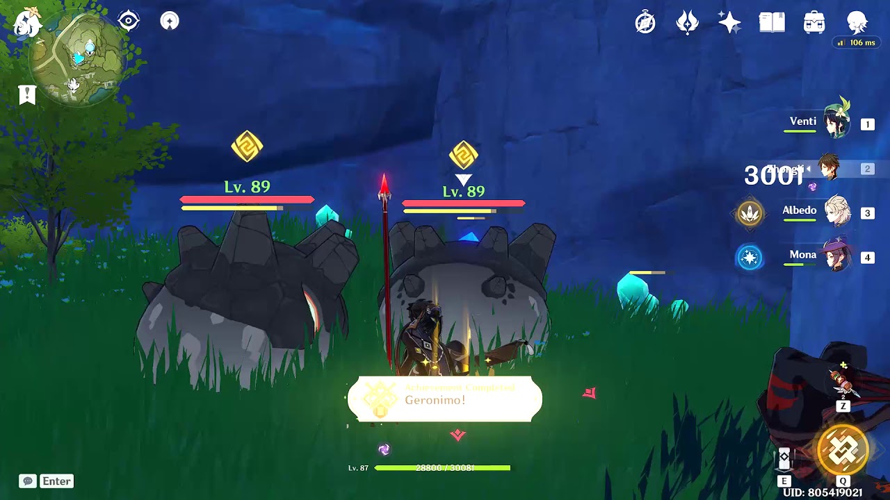 How to get the "Geronimo" achievement - Genshin Impact