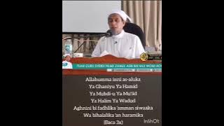 TG SYEIKH MUHD ZAINUL ASRI - Amalan Hari Jumaat untuk Kaya