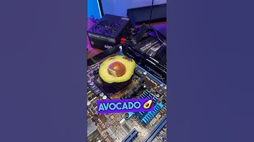 Can an Avocado 🥑 Cool Your CPU? #cpu #pc #gaming #tech #amd #processor #avocado #fruit #pcgaming