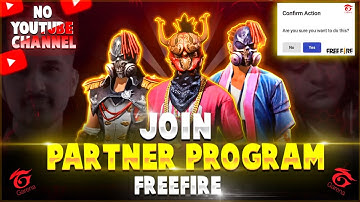 HOW TO JOIN FREEFIRE PARTNER PROGRAM | NO YOUTUBE CHANNEL | 0 SUBSCRIBERS || DUAL FIST ARMY