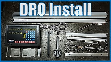 How to Install a Lathe DRO Kit. Manual Lathe 2 Axis Digital Read Out.