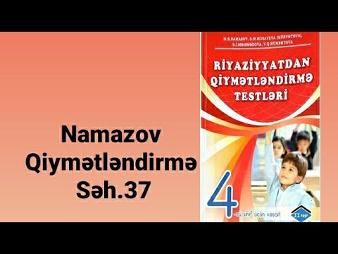 Namazov qiymətləndirmə testləri səh.37