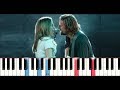 Lady gaga  bradley cooper  shallow a star is born piano tutorial