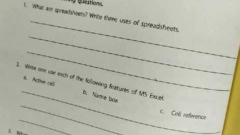 Class-5 Sub-Computer Ch-7  Introduction to Excel