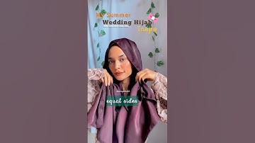 Summer Wedding Hijab Tutorial 🤍#hijabtutorial #hijab #hijabstyle