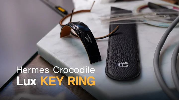 Making Hermes Crocodile Key ring (Key chain)