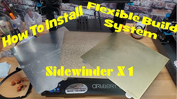 How 2 Install a Flexible Build plate on the Artillery Sidewinder X1  Best Upgrade for ur 3d printer
