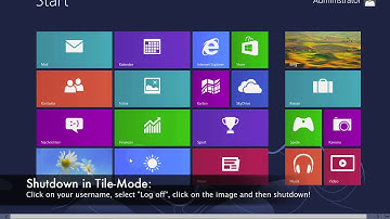 Log off Windows 8 and shutdown the PC!