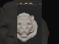 lion sculpting from scratch #maya #3d #3dmodeling #blender #sculpting #tutorial #shorst #zbrush
