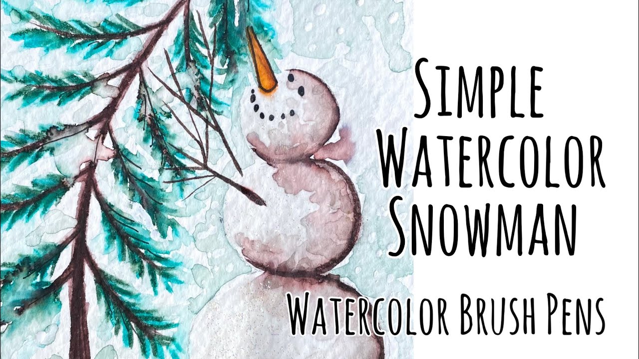 Easy Watercolor Trees with Tombow Dual Brush Pens ⋆ The Petite