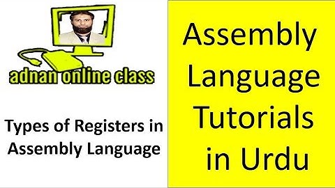 Types of Registers in Computer Architecture|Registers types in Assembly Language in Urdu Hindi