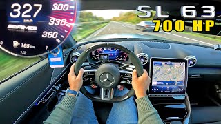 Mercedes-AMG SL63 with 700HP is NEXT LEVEL FAST! on the AUTOBAHN