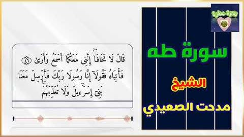 تلاوة هادئه تفيض جمالاً أرح بها بالك ومسمعك من سورة طه