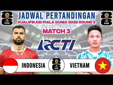 Jadwal Bola Malam Ini ~ Indonesia vs Vietnam ~ Kualifikasi piala dunia zona Asia