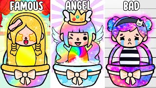 Triplets Was Adopted By Famous, Angel Family | Toca Life Story | Toca Boca