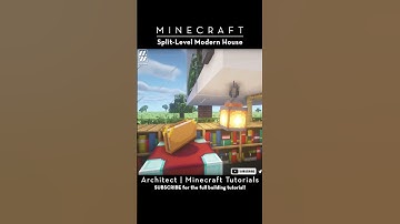 Minecraft Builds |  Split-level Modern House | Part 02 #Shorts