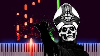Ghost Absolution Piano Cover Midi tutorial Sheet app  Karaoke