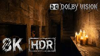 8K Medieval Crypt Ambience 🕯️⚰️ – 2 Hours of Dark Atmospheric Cathedral Sounds | Haunted Underground