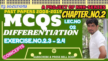 MATHEMATICS PART-2 MCQs  chapter No.2 Lec.No.01 by Naveed Jafar