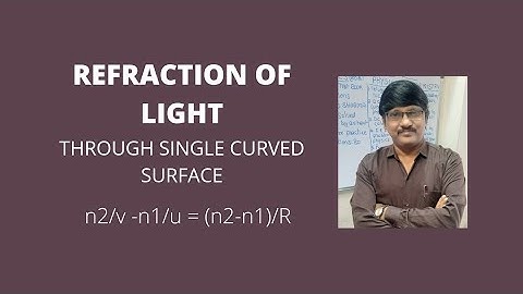 REFRACTION OF LIGHT  THROUGH SINGLE CURVED SURFACE  FOR 10 CLASS AP,TS,CBSE,ICSE.