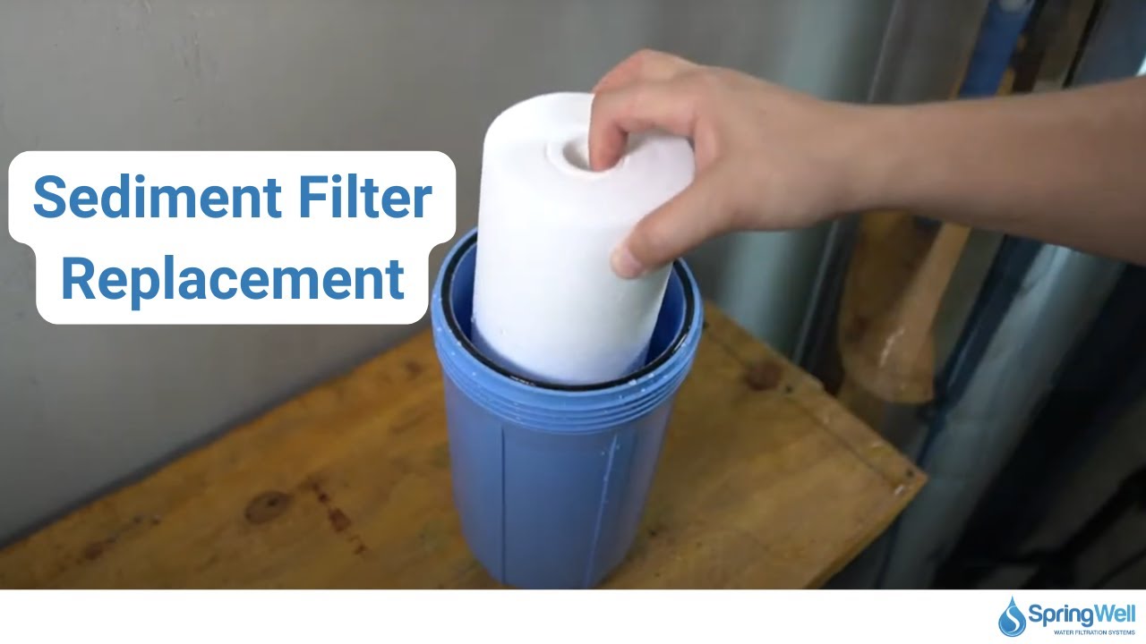 SpringWell Water Sediment Filter Replacement YouTube