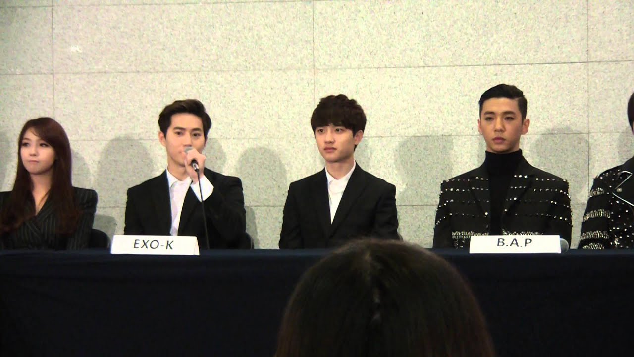 141030 Music Bank in Mexico Press Conference part 4 - Question time (EXO-K) ENG SUBS