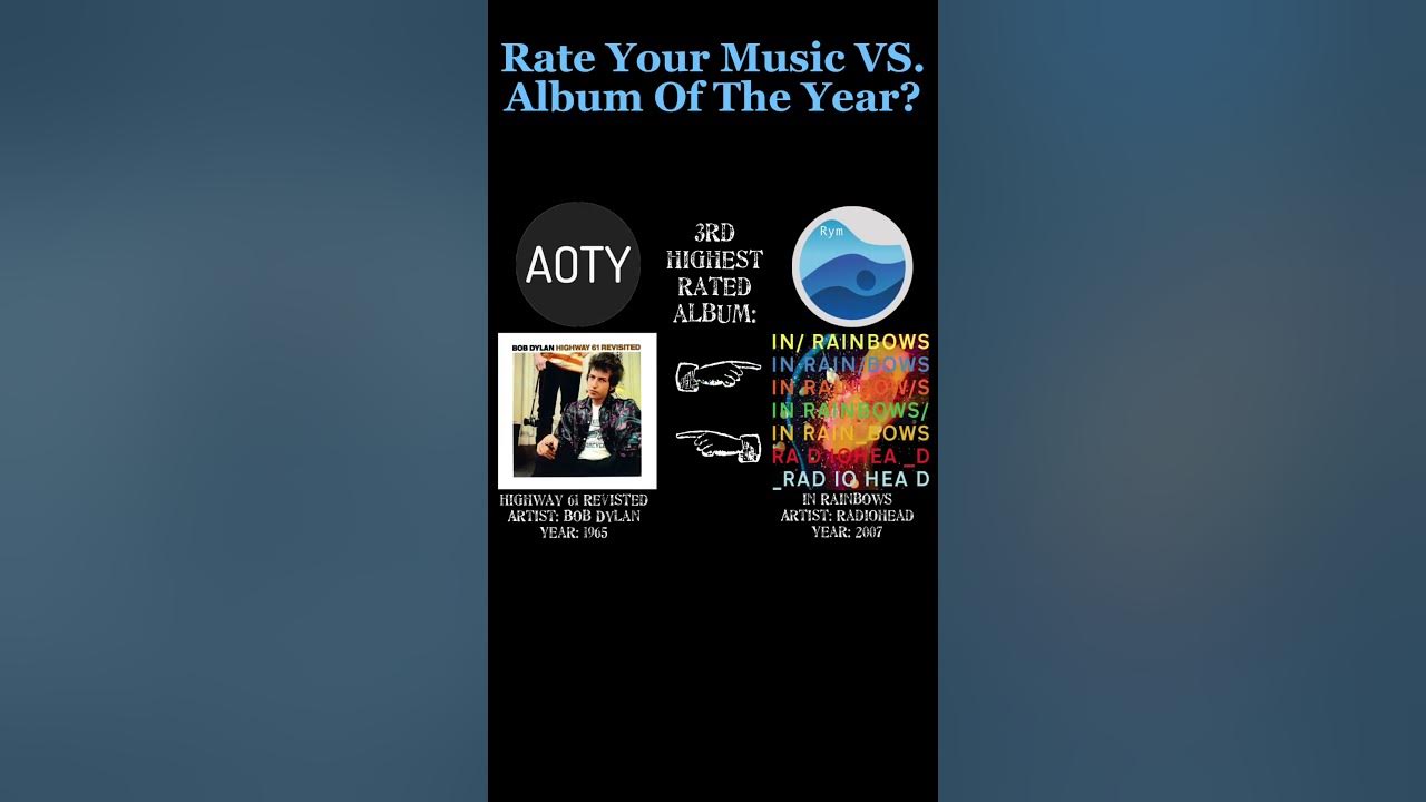 RYM’s top 5 albums VS. AOTY’s top 5 albums!