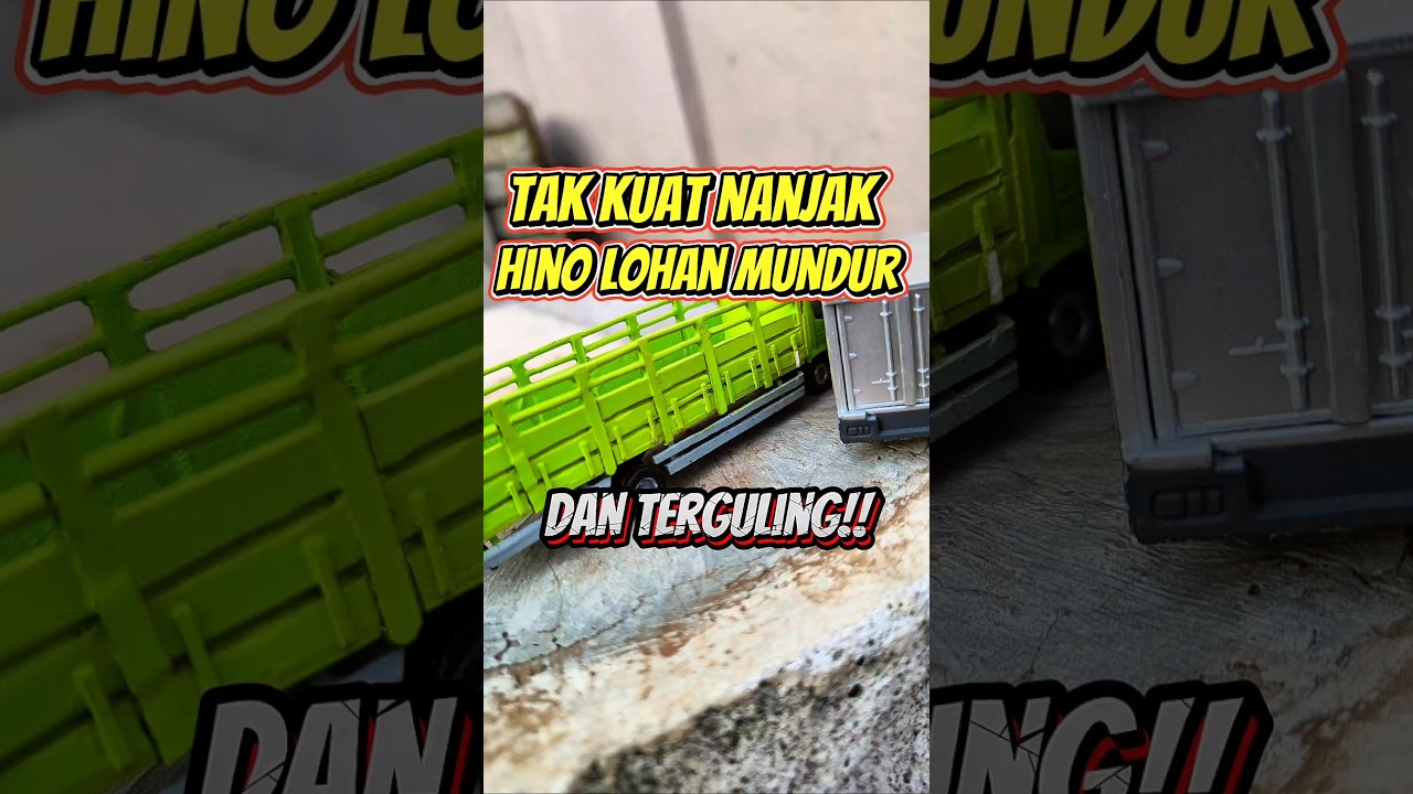 Hino Lohan ini Tak Kuat Nanjak Di Tikungan Lalu Mundur dan Terguling