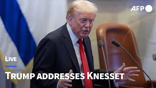 🔴 LIVE: US President Donald Trump addresses Knesset | AFP