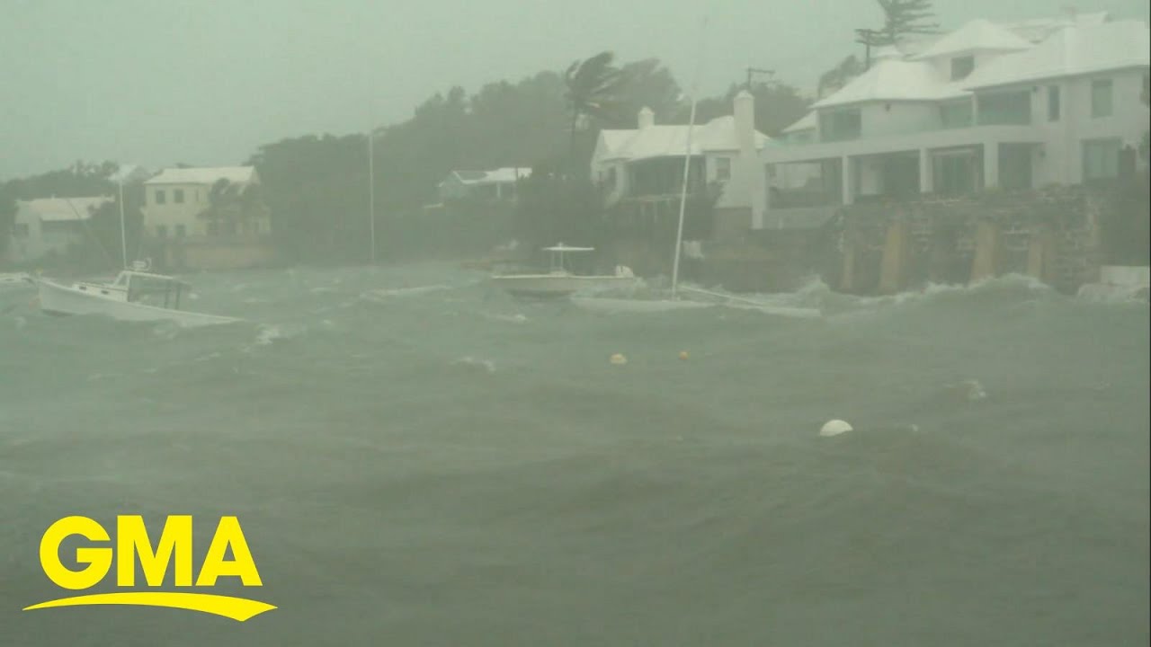 Hurricane Fiona slams Bermuda l GMA - YouTube