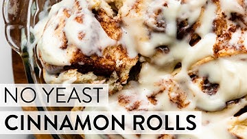 No Yeast Cinnamon Rolls | Sally