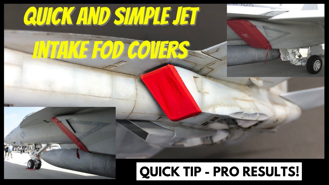 How to Make Jet Model Intake and Exhaust FOD Covers - YouTube