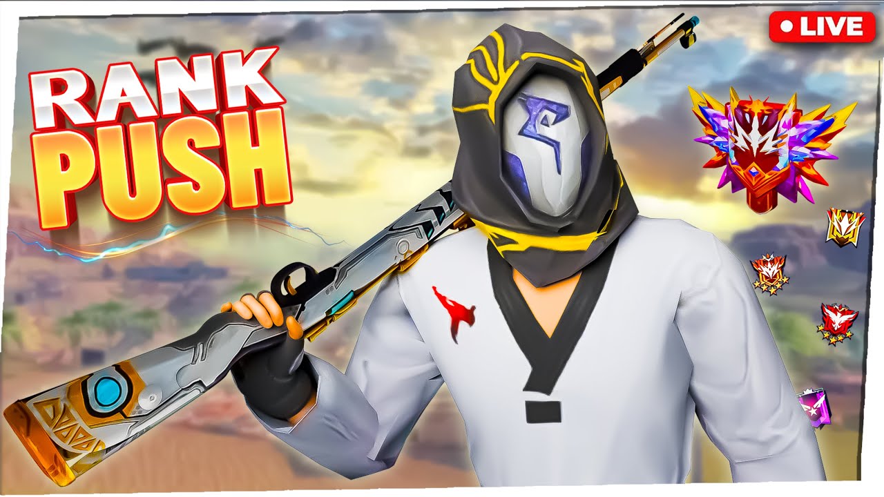 ff live |BR Rank Push | live free fire | Team Code Gameplay | 