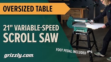 A unique approach with the one-of-a-kind G0969 21" Scroll Saw with Foot Pedal 🤯