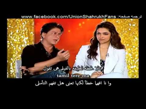 Rajeev Masand Interview With ShahRukh Deepika Chennai Express In Sub Arabic مترجم HD
