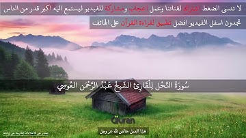 سورة النحل .....بصوة الشيخ عبد الرحمن العوسي(16)
