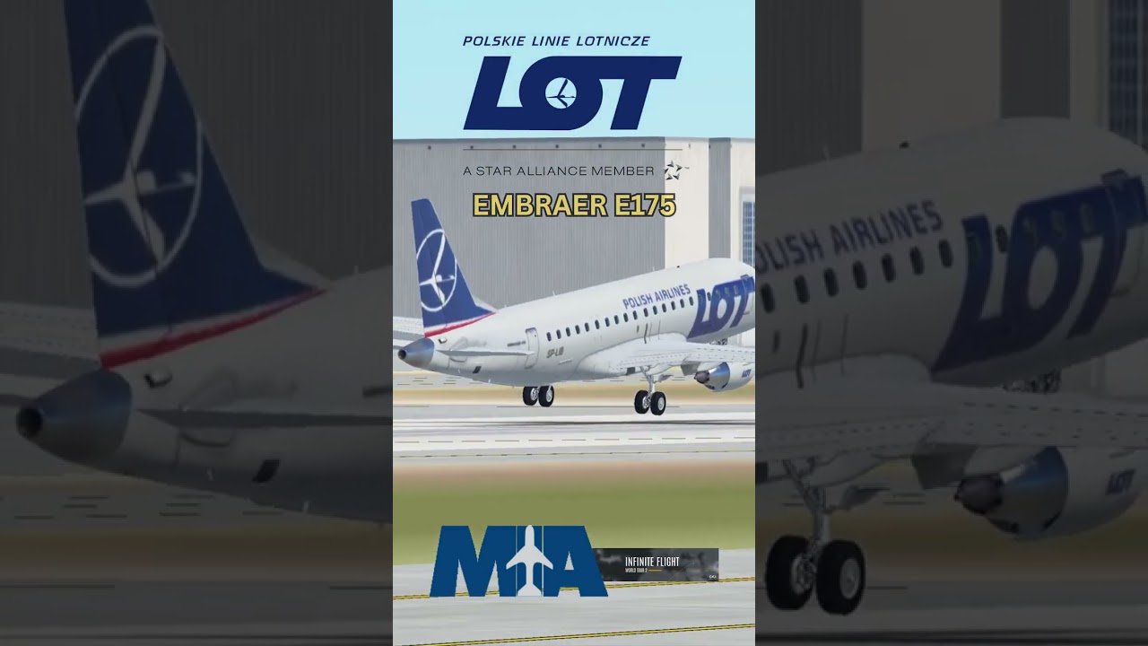 Incredible LOT Embraer E175 Takeoff from Miami International Airport in Infinite Flight