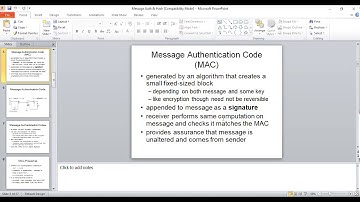 Message Authentication Lecture 2 (video 1/2)