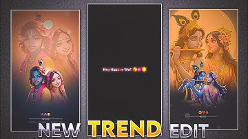 Alightmotion video editing | Radha Krishna video editing | capcut lyrics editing