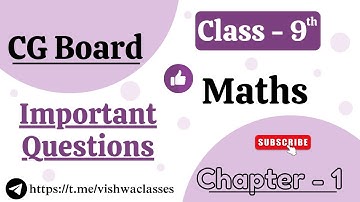 Class 9 | Chapter 1 | History of Mathematics | Important Questions | CG Board | English Medium SAGES