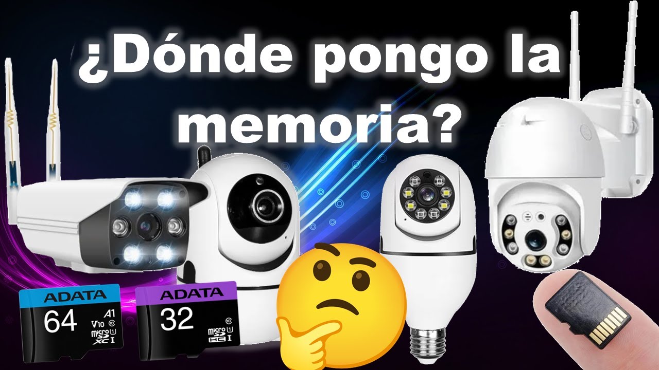 Dónde poner la memoria micro SD mi cámara wifi ip? AYUDA