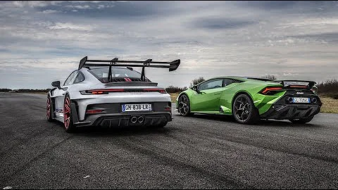 Drag race : 992 GT3 RS VS Huracan Tecnica