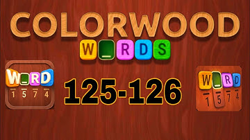 COLORWOOD WORDS Cryptogram level 125 126