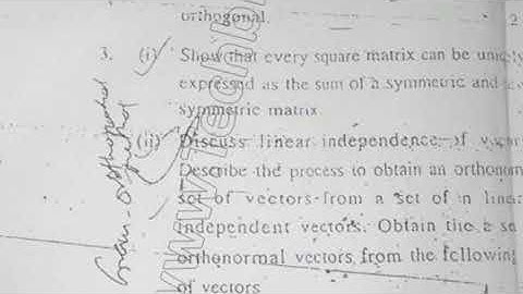 2011 Mdu MSc Physics 1st Sem Mathematical Physics Question Paper