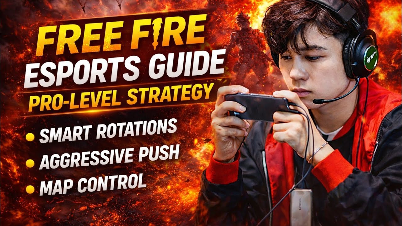 “FREE FIRE ESPORTS GUIDE: Smart Rotations, Aggressive Push & Pro-Level Map Control!”