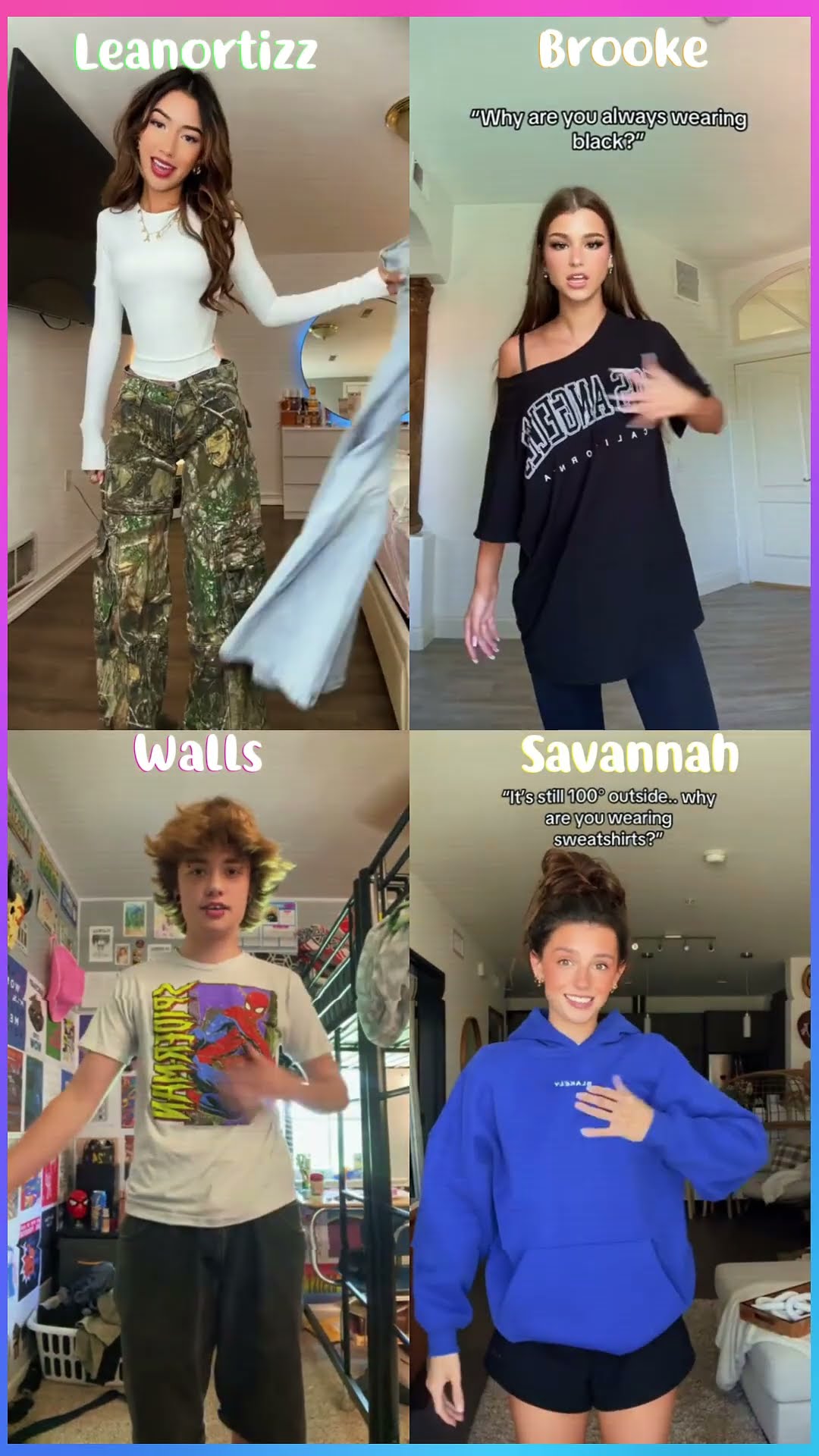 I Can't Take This Off - Leanortizz x Brooke x Walls x Savannah #shorts #dance #tiktok