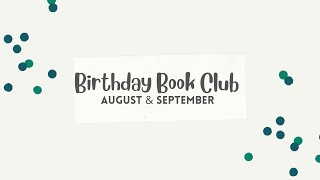 Birthday Book Club - August & September 2023