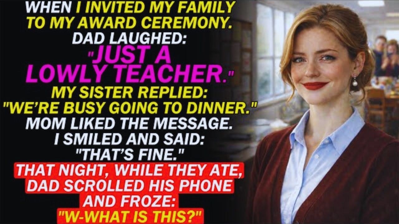 My Parents Called Me 'Just A Lowly Teacher'—Until Dad Saw Me On National TV That Night