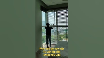 rèm sáo gỗ cao cấp lắp đặt phòng ngủ căn hộ chung cư sadora khu đô thị sala quận 2 TP Thủ Đức